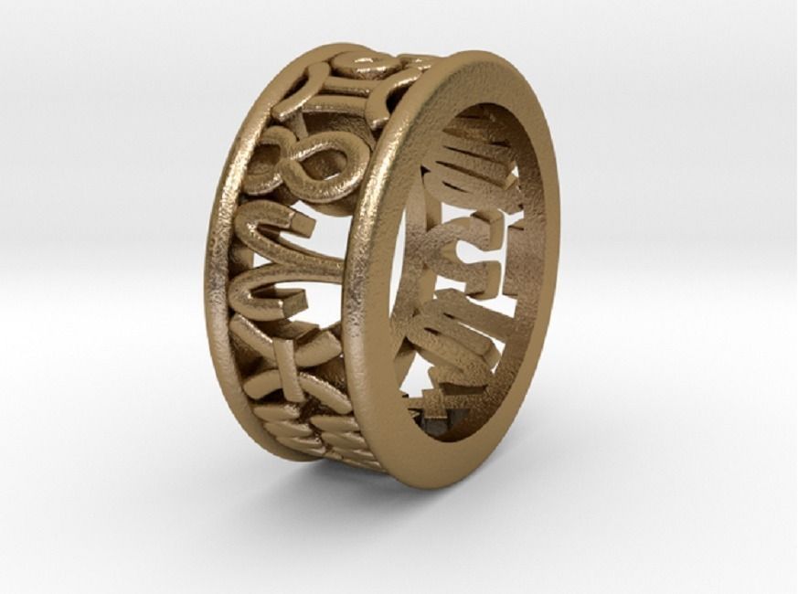 49size Constellation symbol ring 3D print model_3