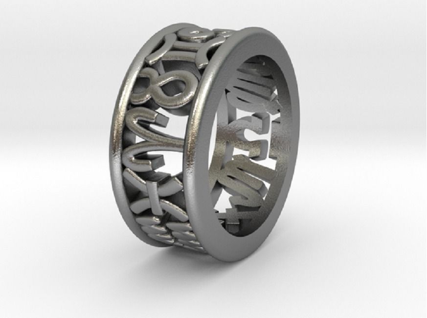 51size Constellation symbol ring 3D print model_2