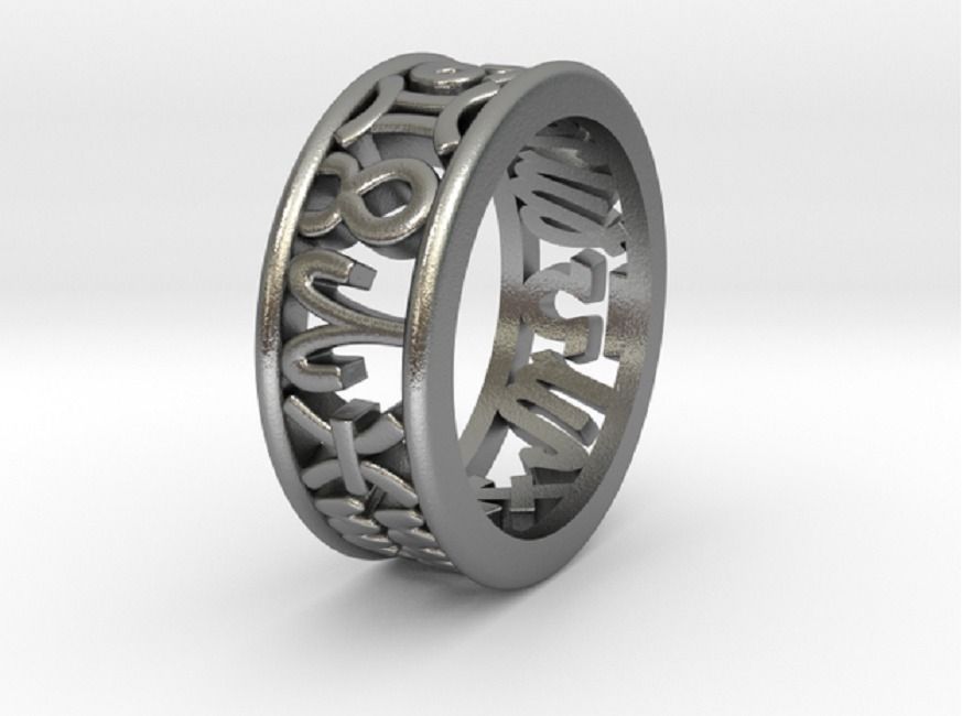 55size Constellation symbol ring 3D print model_1