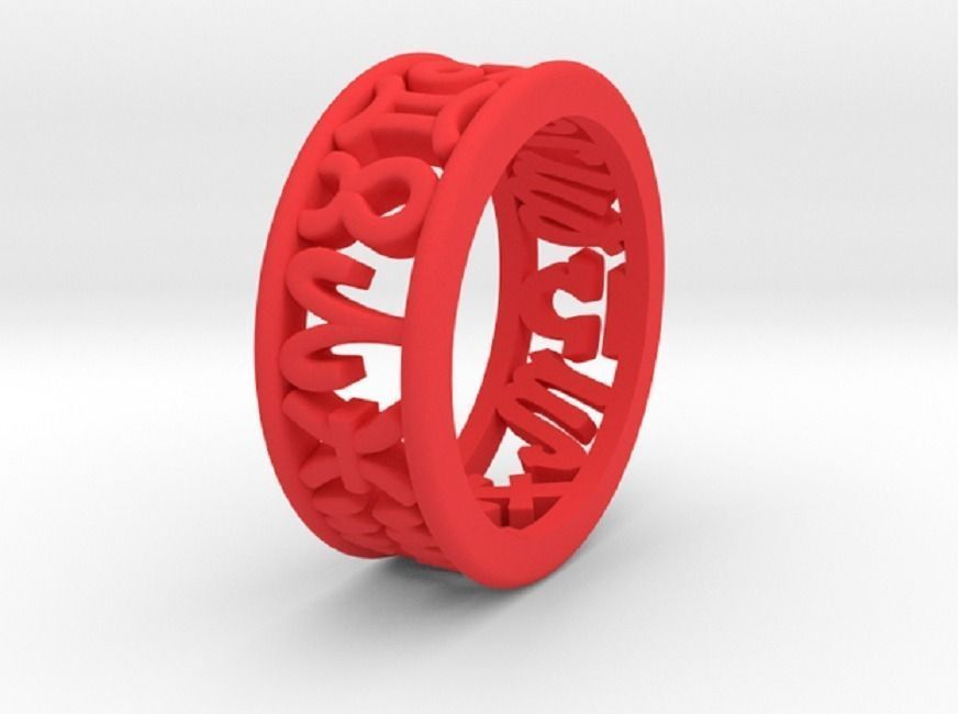57size Constellation symbol ring 3D print model_1