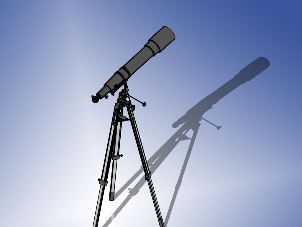Telescope Celestron Free 3D model_2