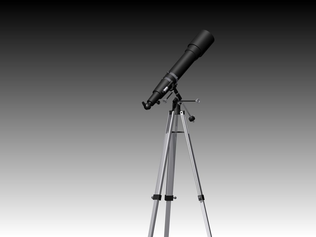 Telescope Celestron Free 3D model_1