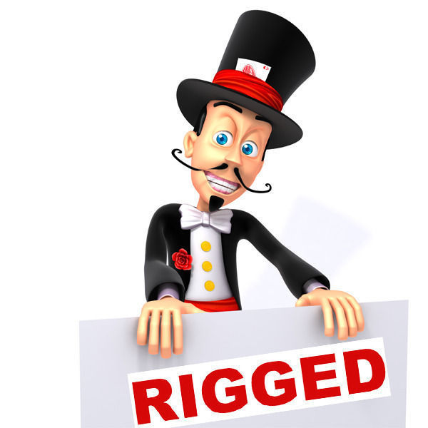 Magician cartoon rigged Low-poly 3D model_1