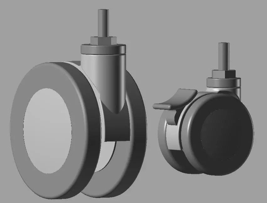 Wheels two wheelchair Free 3D model_0