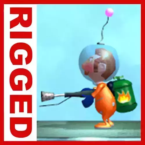 Astronaut cartoon rigged
