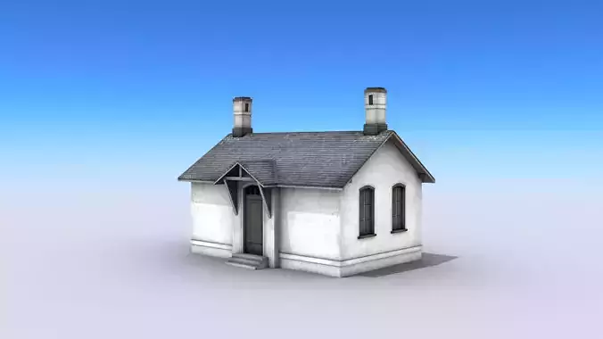 White Brick Building