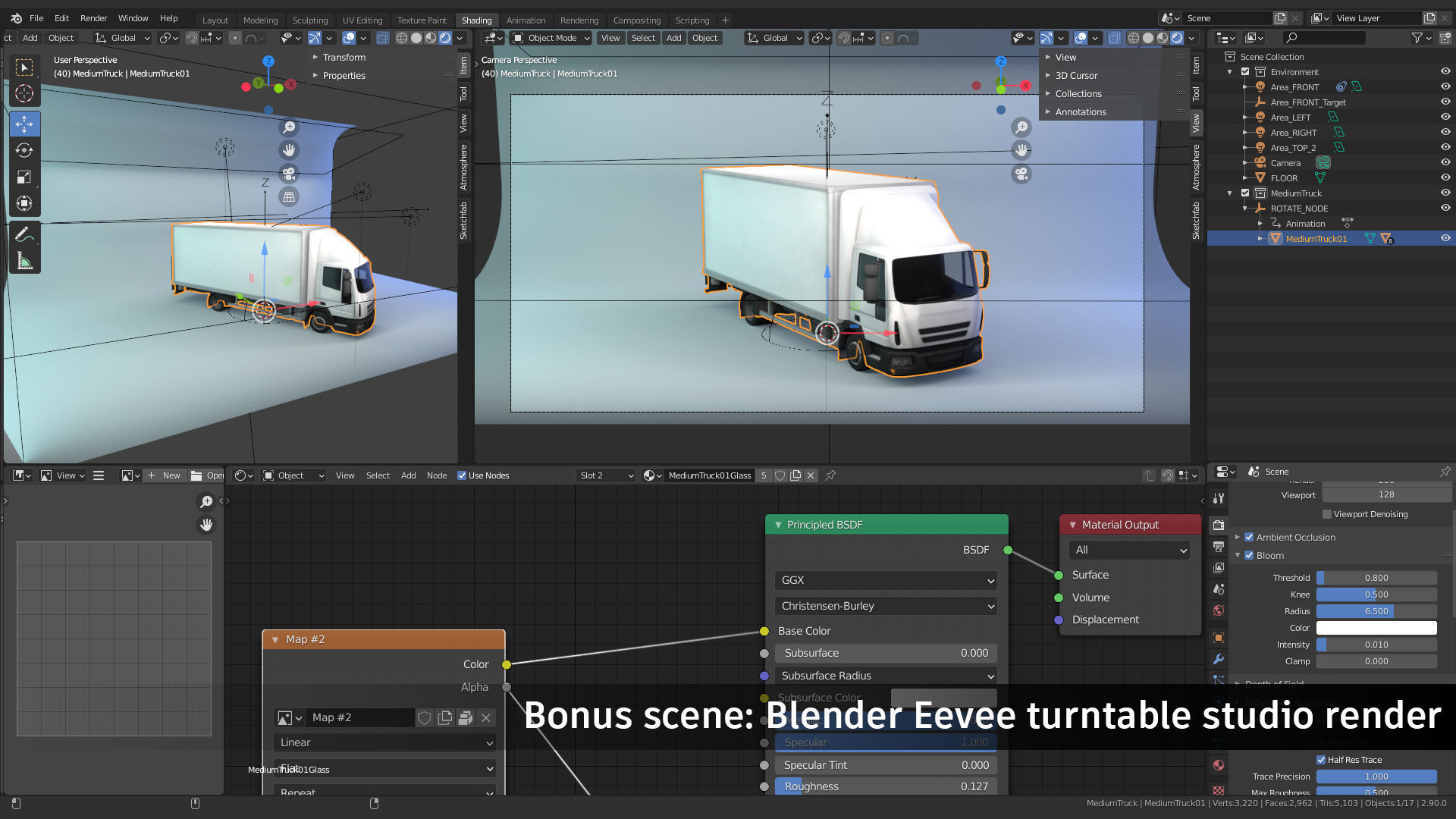 Medium Size Box Truck Low-poly 3D model_9