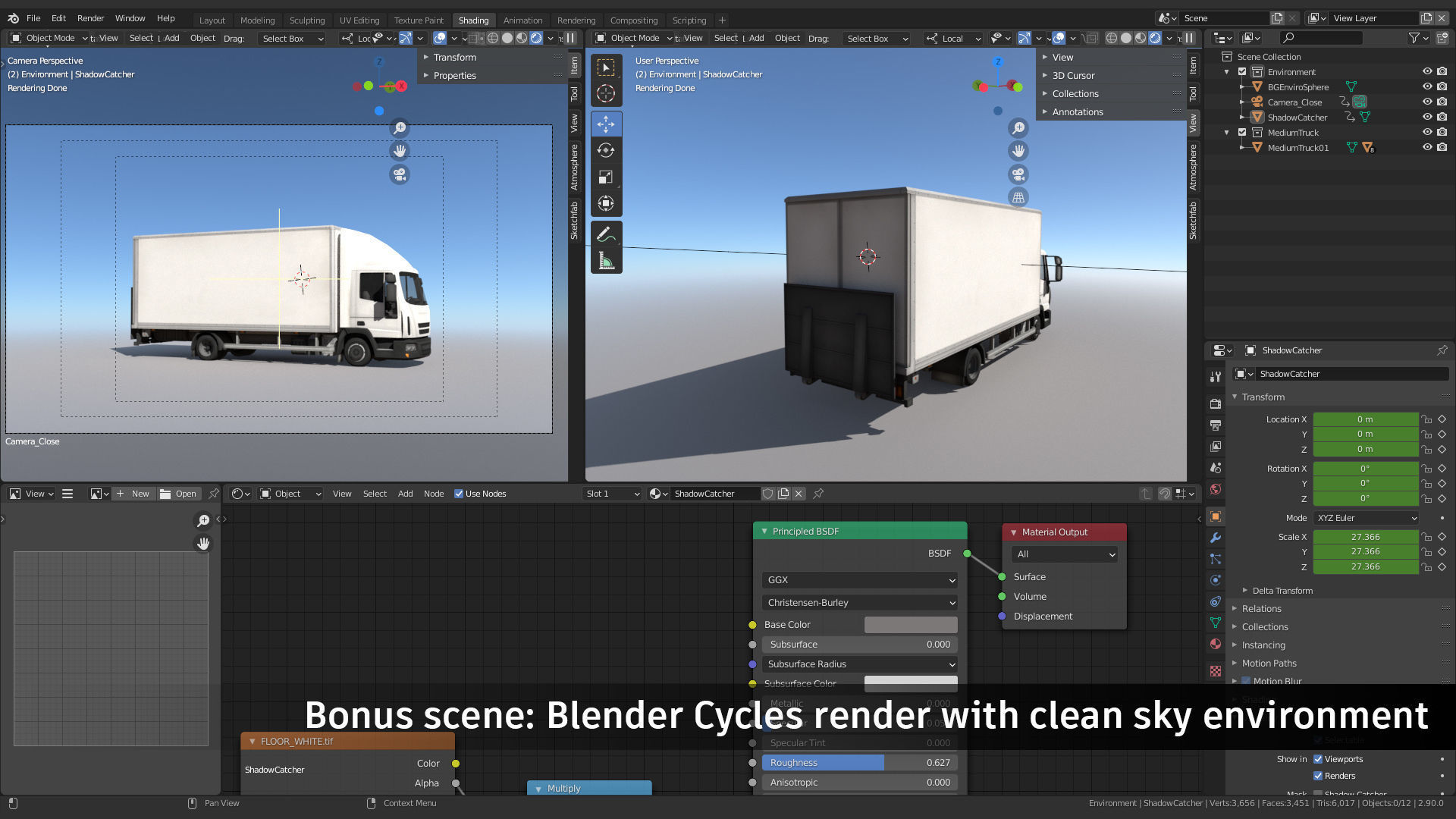 Medium Size Box Truck Low-poly 3D model_8