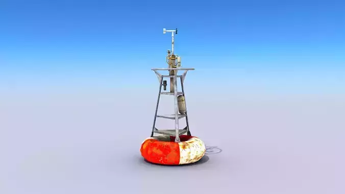 Meteorological Buoy Low-poly 3D model