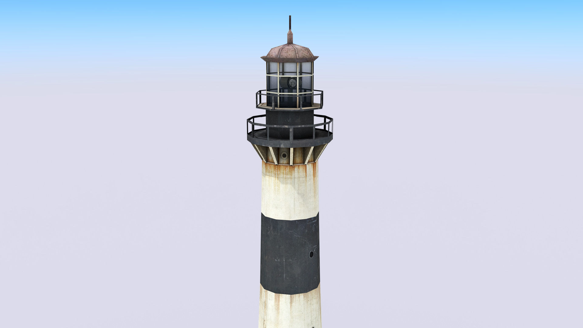 Port Canaveral Lighthouse Low-poly 3D model_3