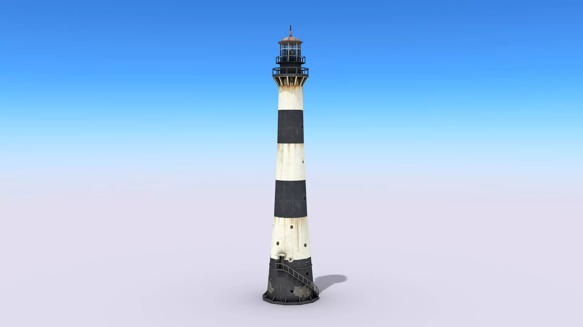 Port Canaveral Lighthouse Low-poly 3D model_0