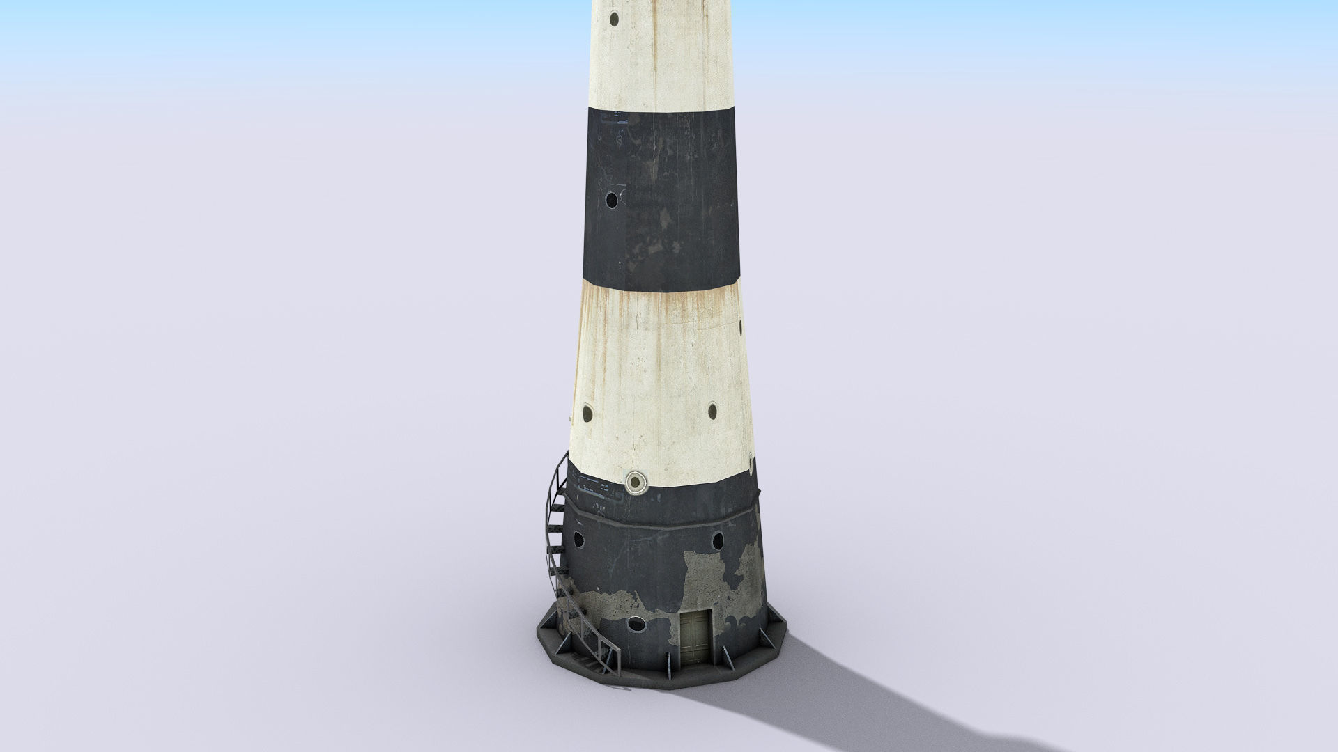 Port Canaveral Lighthouse Low-poly 3D model_2