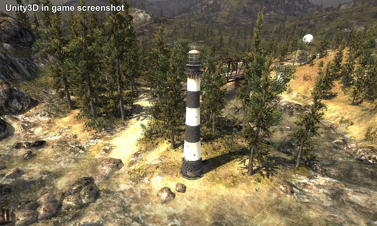 Port Canaveral Lighthouse Low-poly 3D model_10