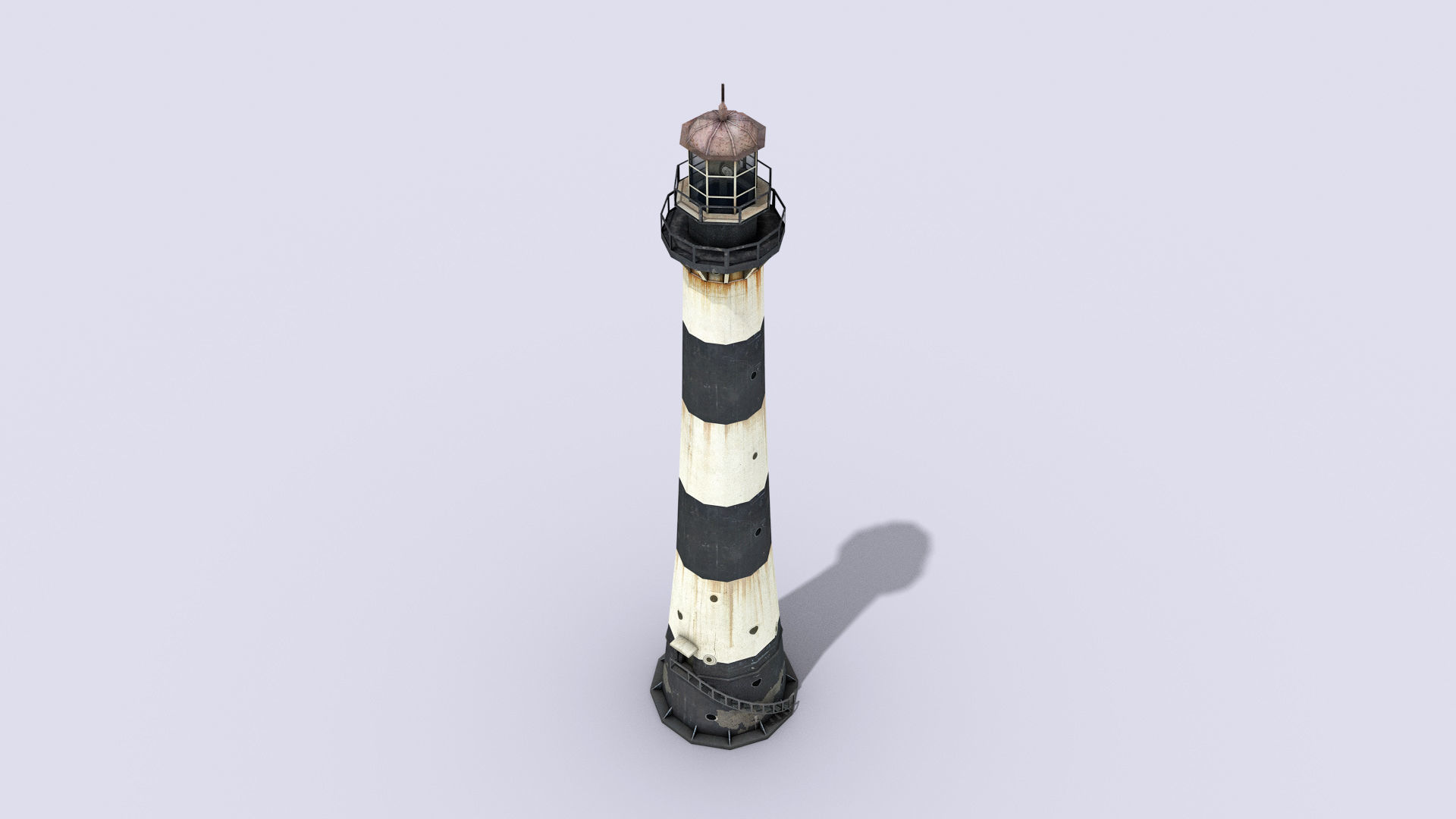 Port Canaveral Lighthouse Low-poly 3D model_5