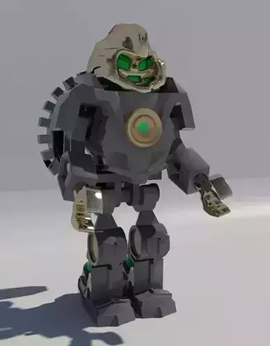 Lego Robot Low-poly 3D model
