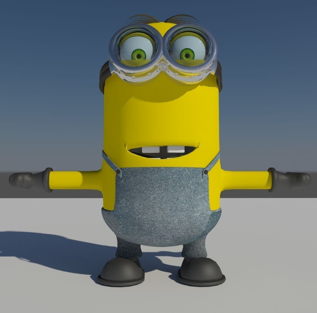 Tall Minion 3D model_1