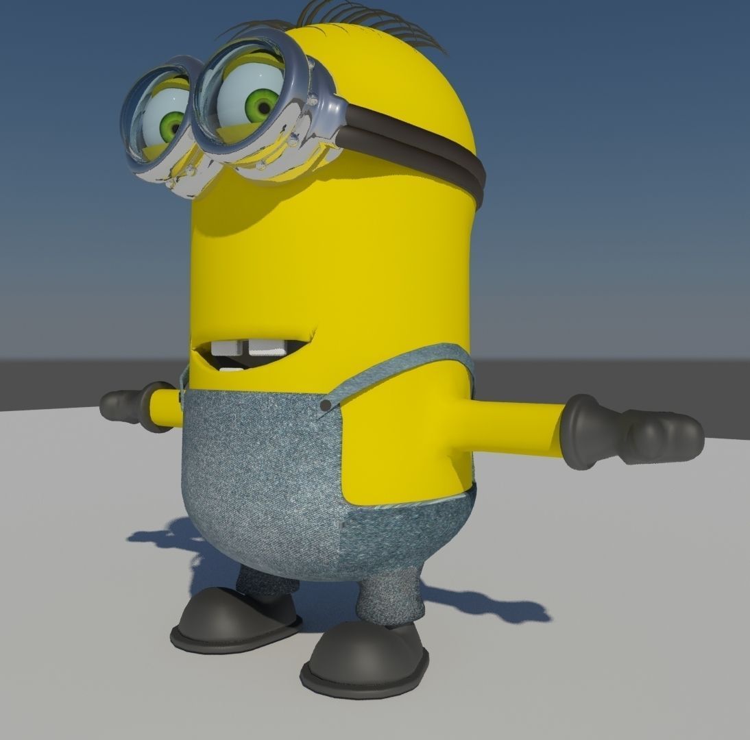 Tall Minion 3D model_2
