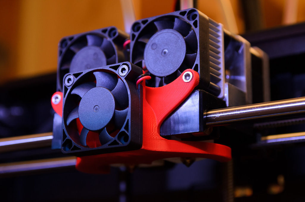 Replicator 2X Cooling Fan Duct Free 3D print model_1