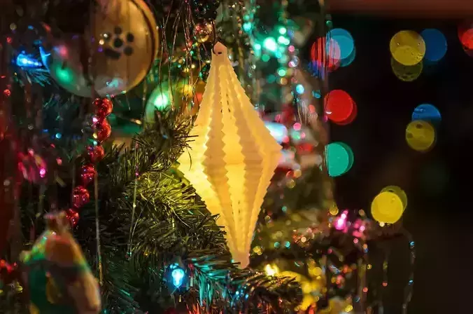 Crystal Facet Ornament Free 3D print model