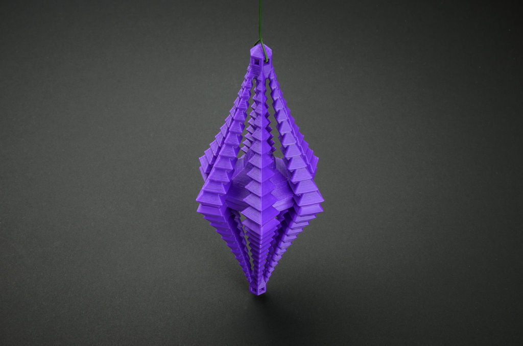 Crystal Facet Ornament Free 3D print model_5