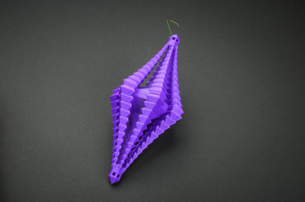 Crystal Facet Ornament Free 3D print model_1