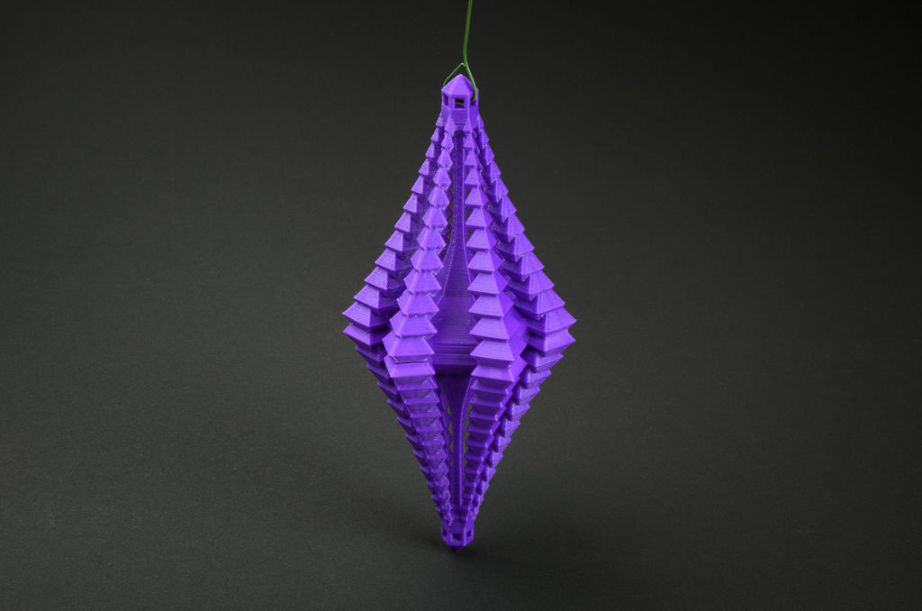 Crystal Facet Ornament Free 3D print model_6