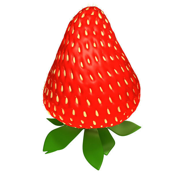 Strawberry 3D model_2