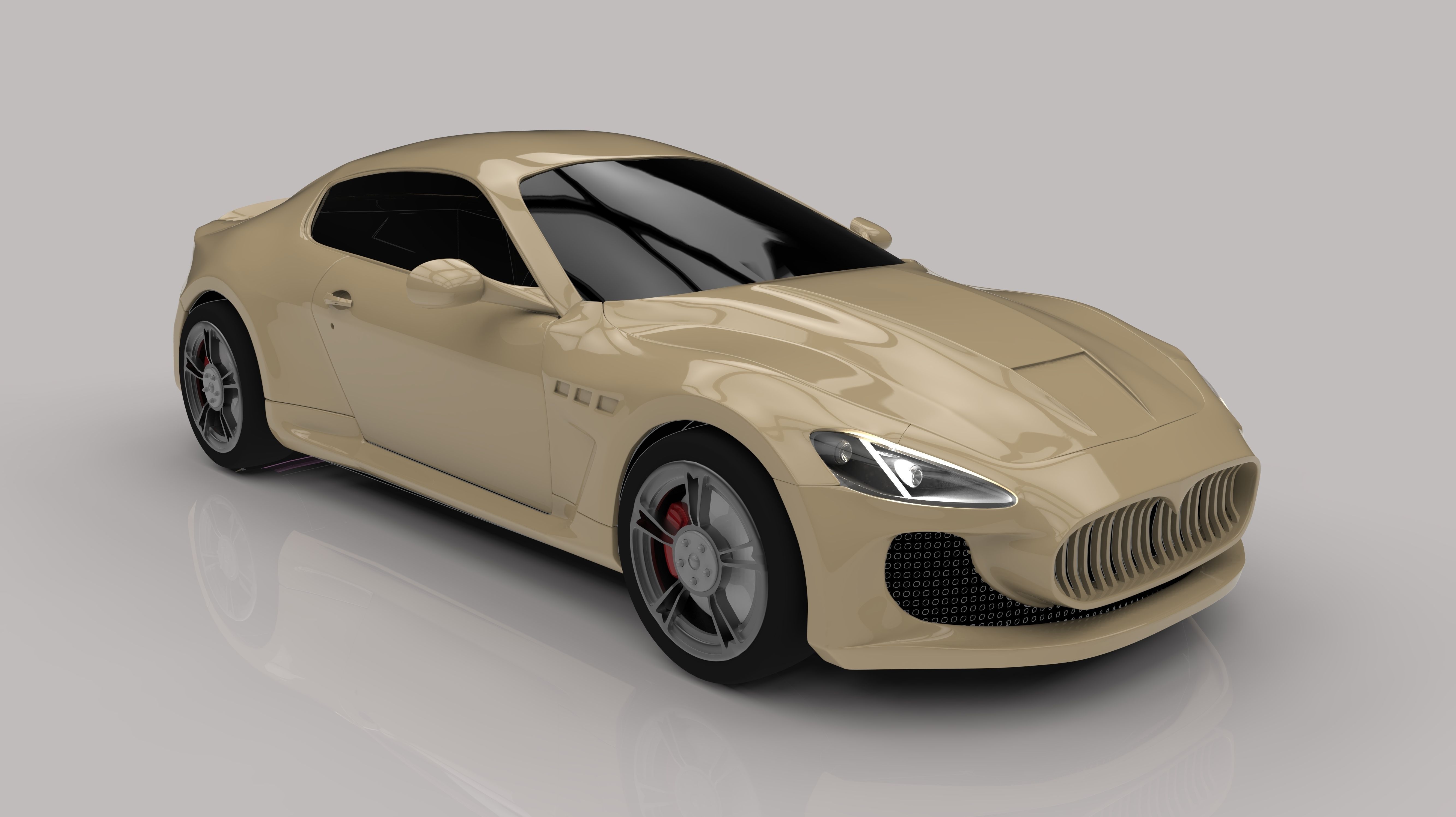 Maserati Gt Low-poly 3D model_8