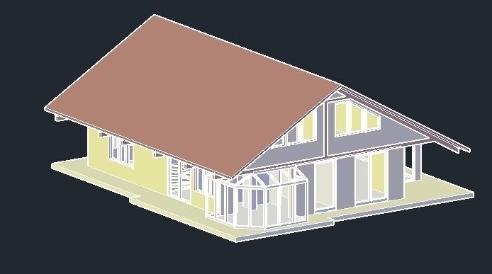 Two floor house 3D model_9