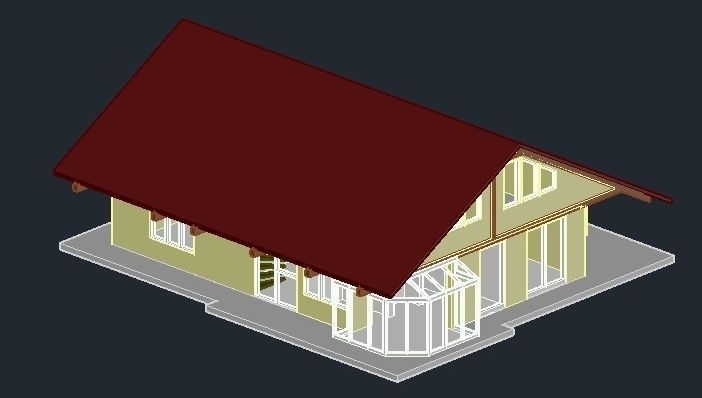 Two floor house 3D model_10