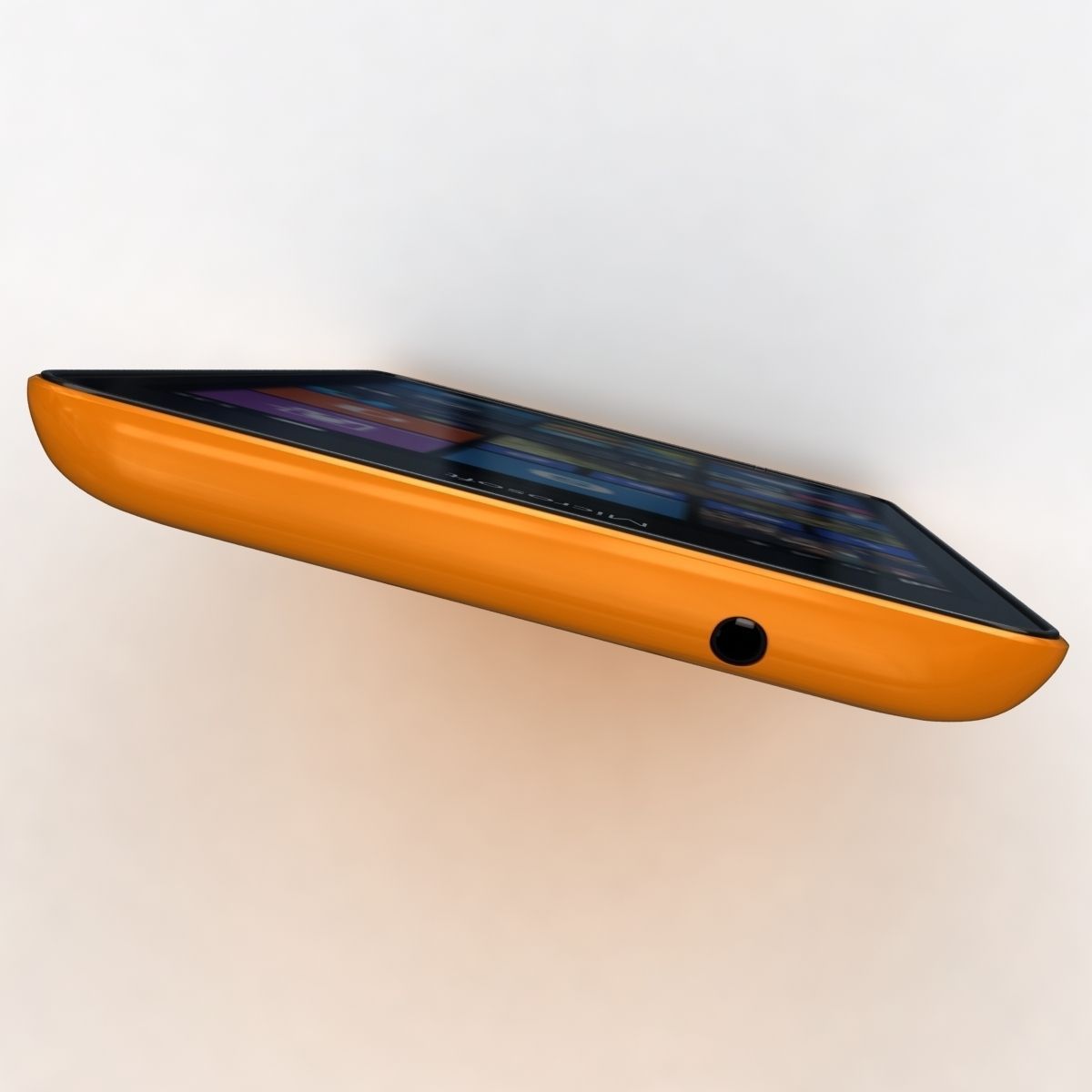 Microsoft Lumia 535 and Dual SIM Orange Low-poly 3D model_19