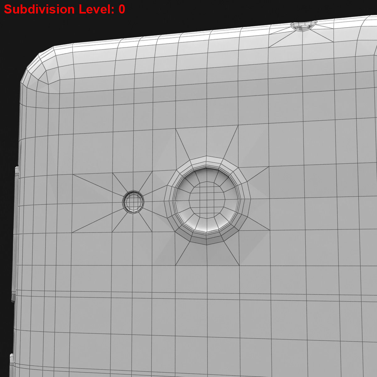 Microsoft Lumia 535 and Dual SIM Orange Low-poly 3D model_35