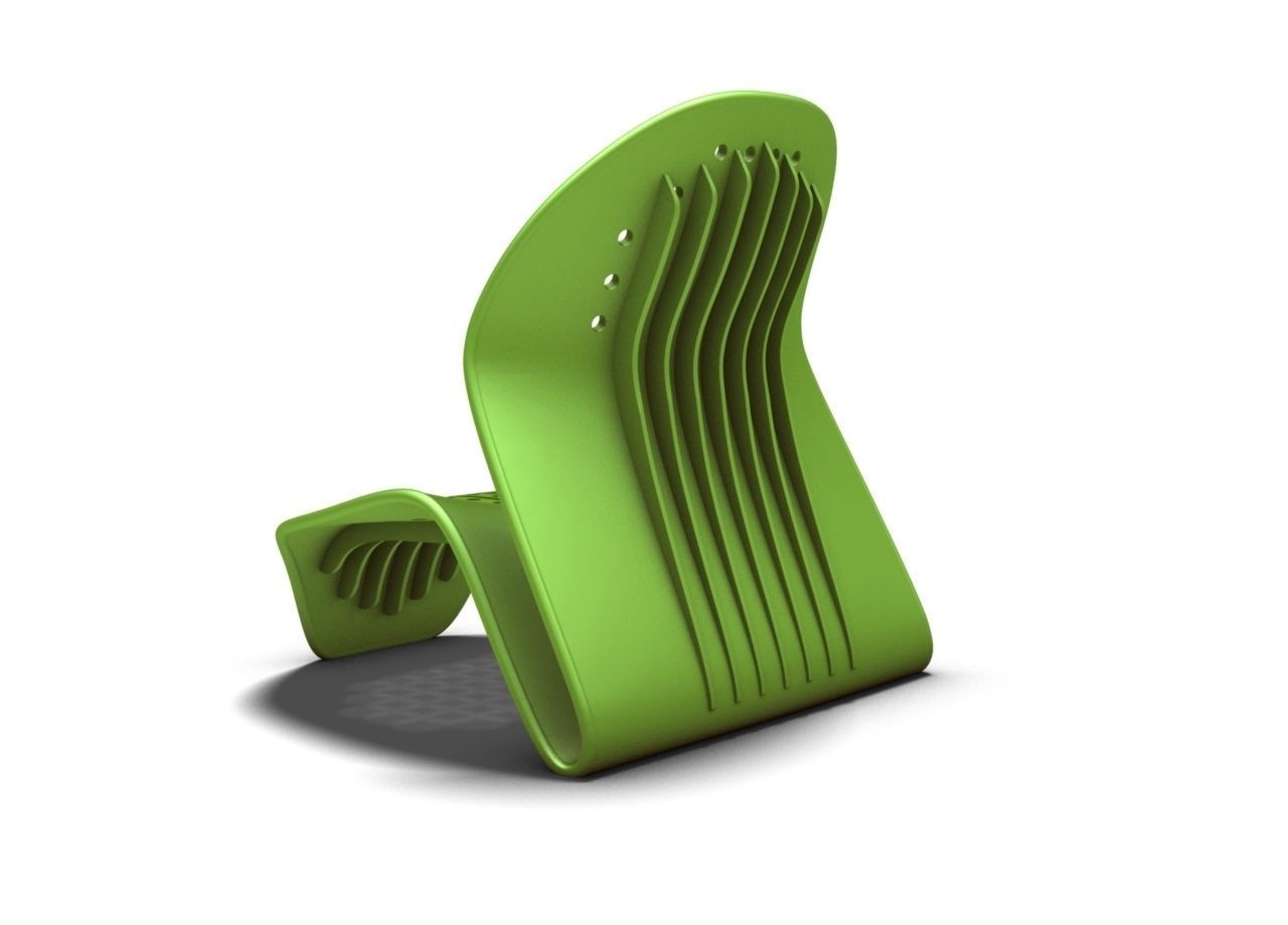 Kindergarden desk and chair 3D print model_1