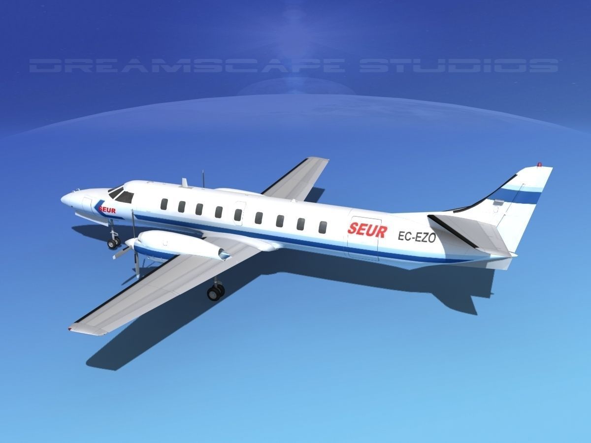 Swearingen SA226 Metroliner SEUR 3D model_8