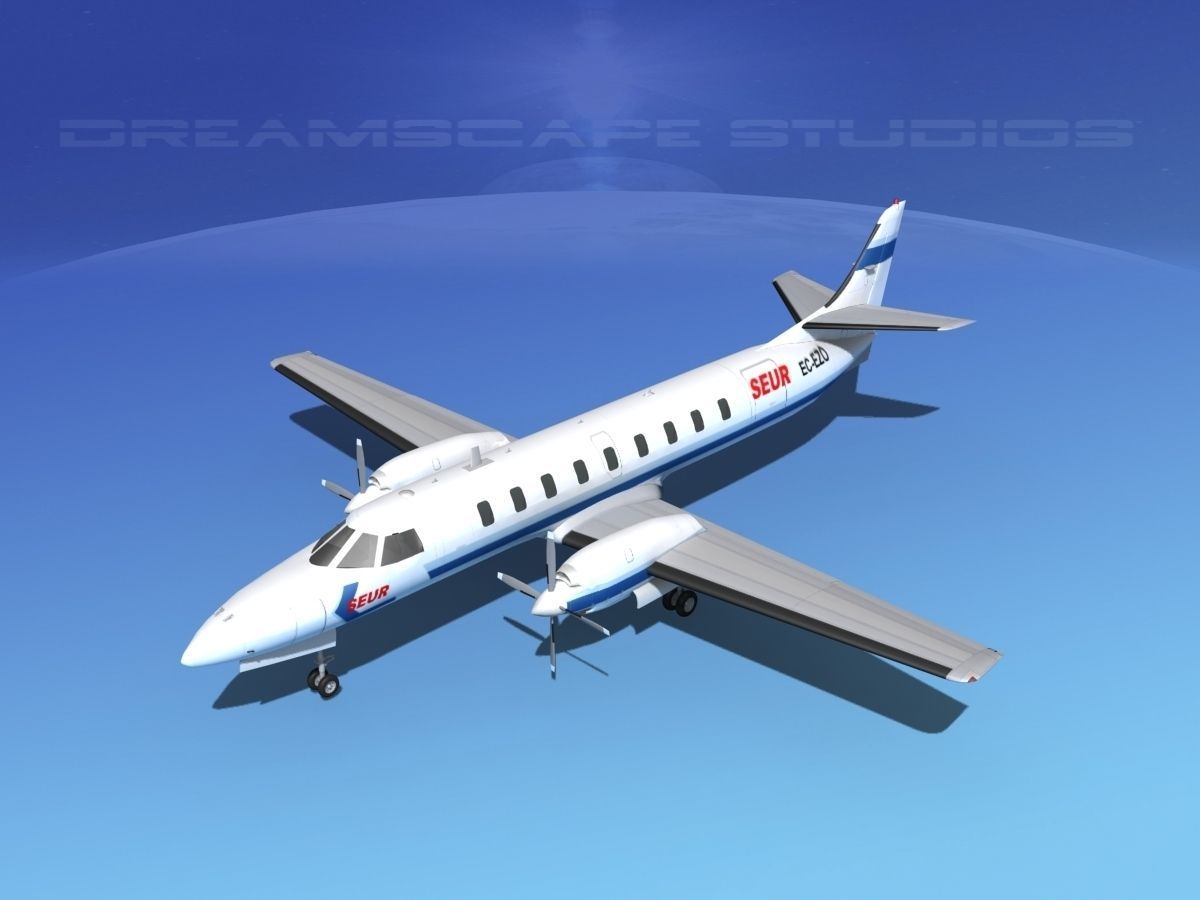 Swearingen SA226 Metroliner SEUR 3D model_10