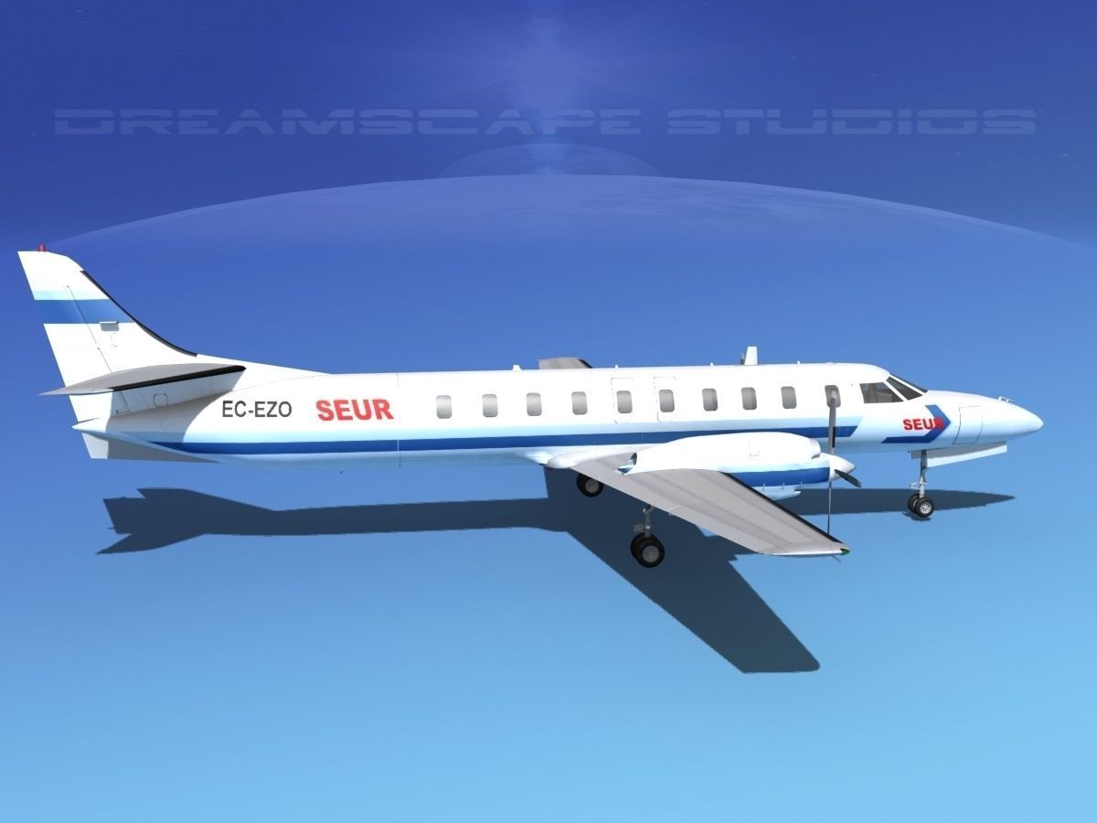 Swearingen SA226 Metroliner SEUR 3D model_4