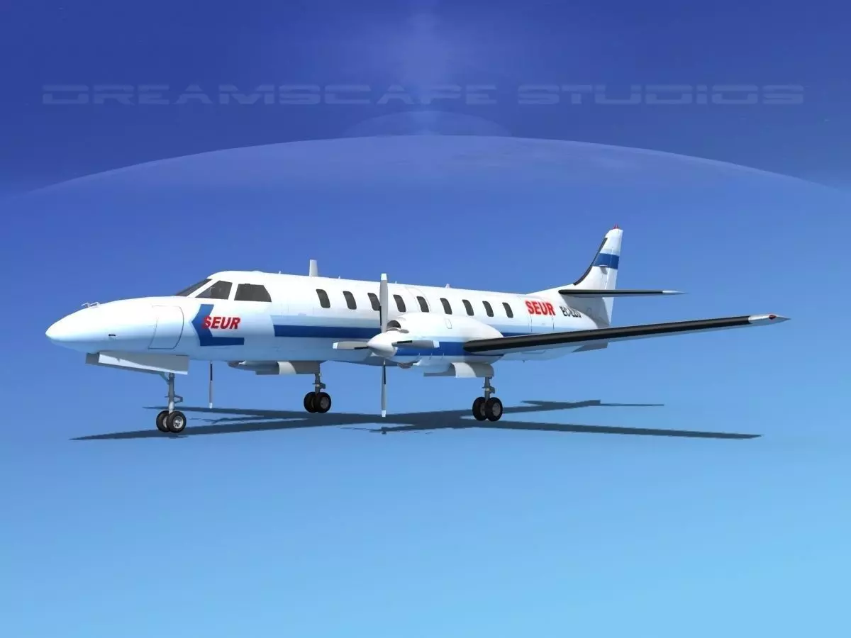 Swearingen SA226 Metroliner SEUR 3D model_0