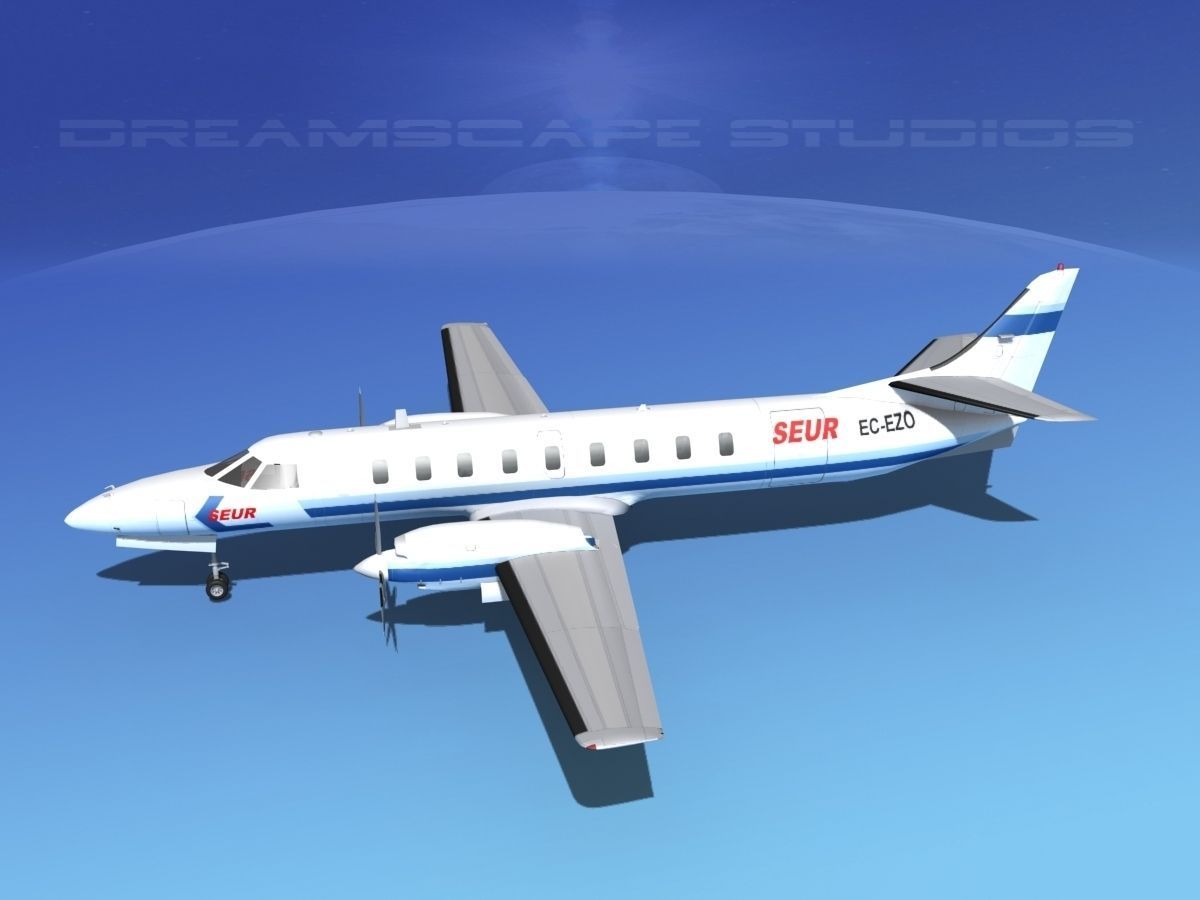 Swearingen SA226 Metroliner SEUR 3D model_9
