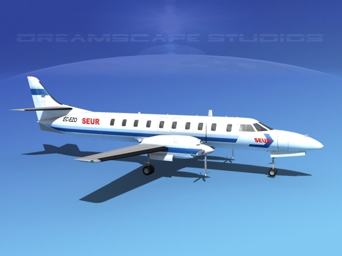 Swearingen SA226 Metroliner SEUR 3D model_3