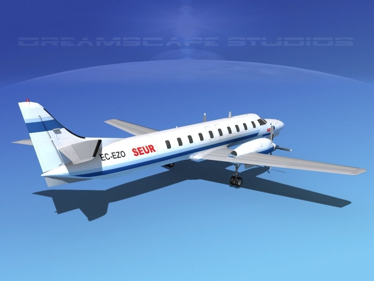 Swearingen SA226 Metroliner SEUR 3D model_5
