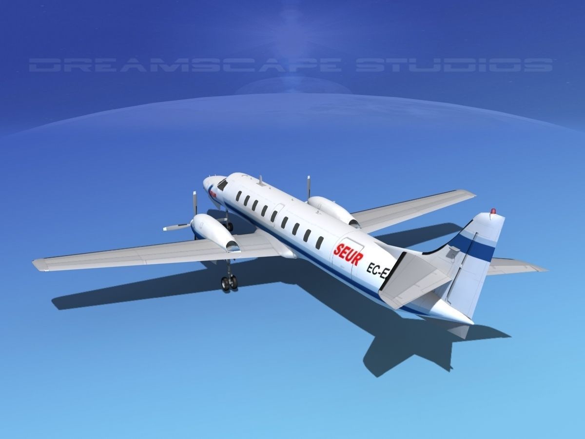 Swearingen SA226 Metroliner SEUR 3D model_7