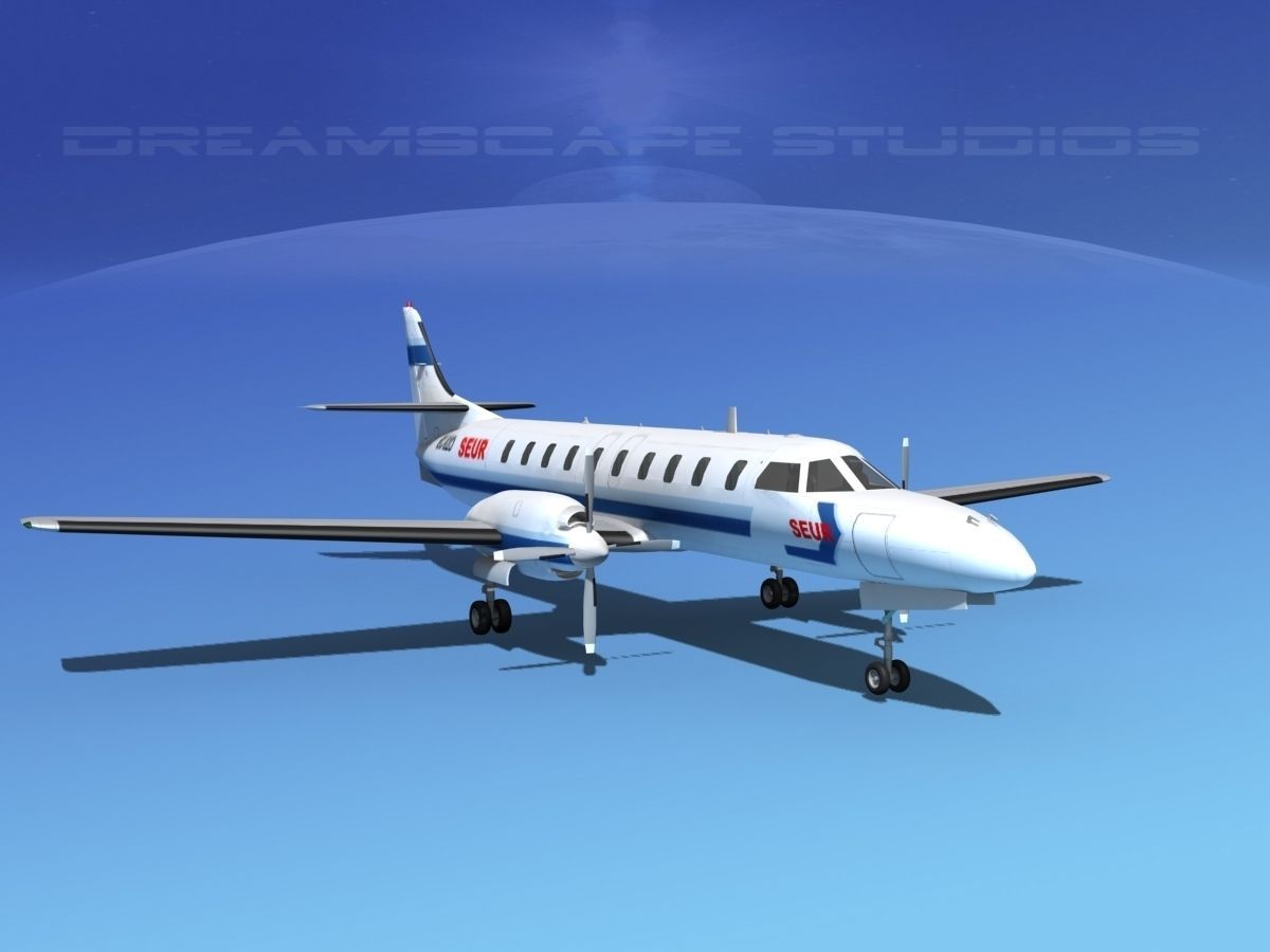 Swearingen SA226 Metroliner SEUR 3D model_2