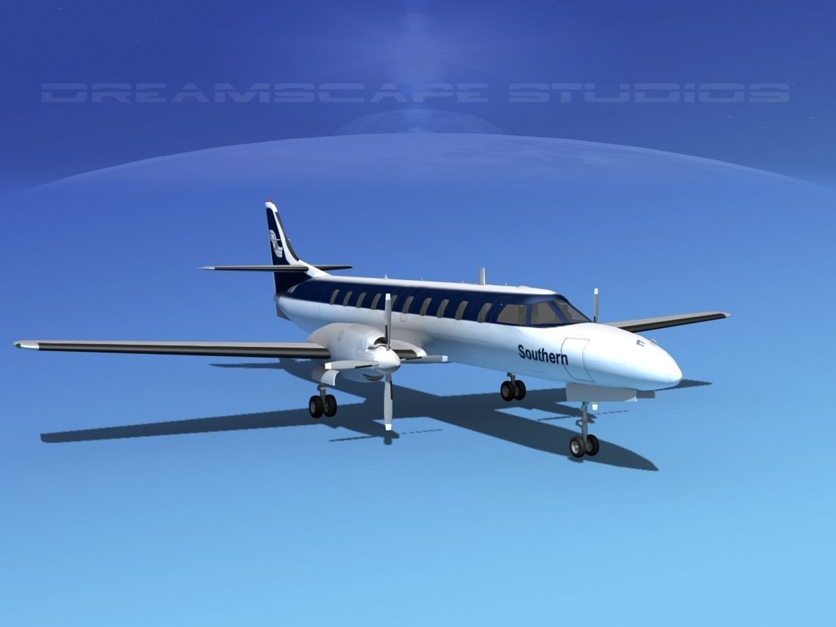 Swearingen SA226 Southern Airways 3D model_2