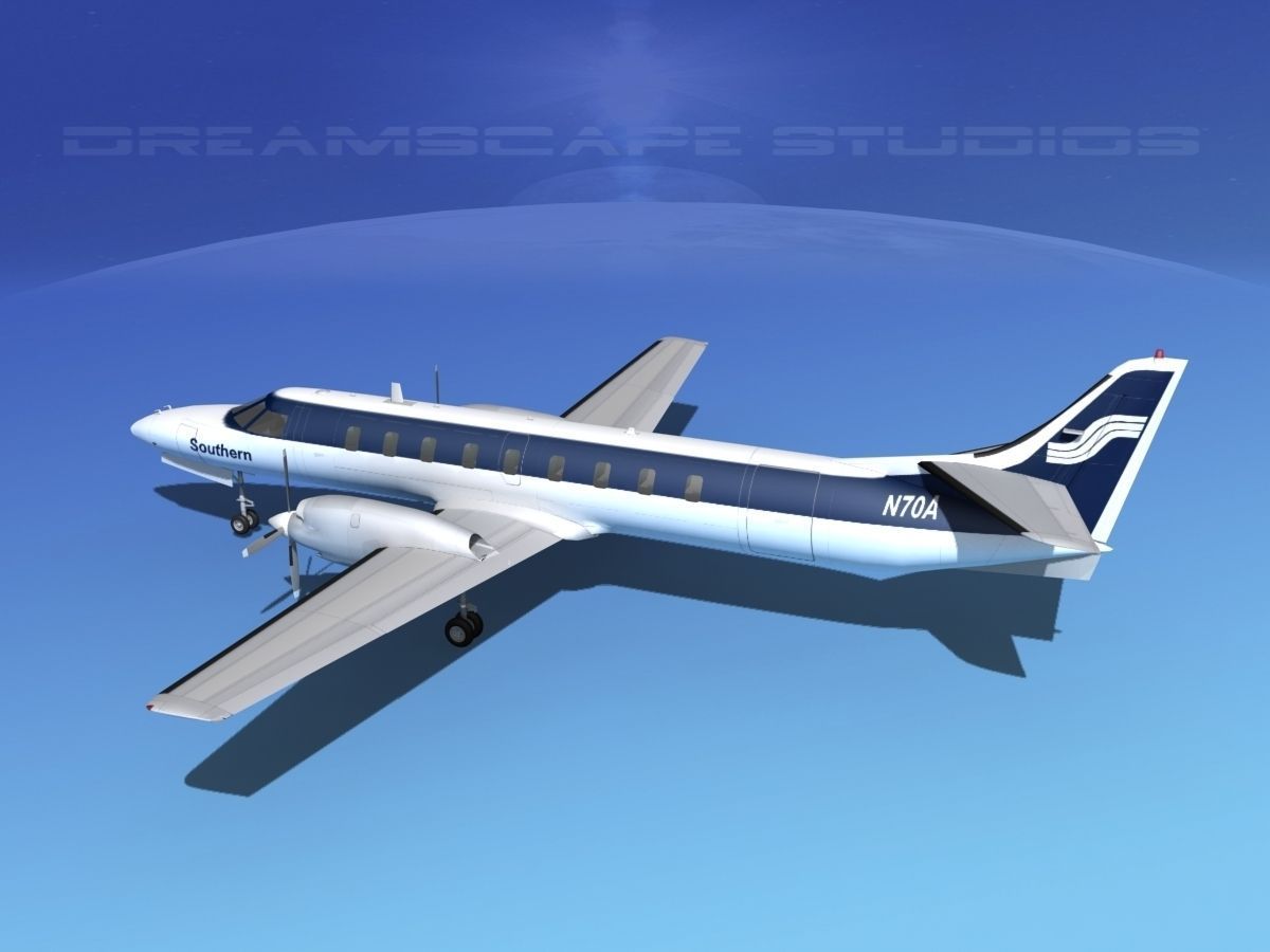 Swearingen SA226 Southern Airways 3D model_8
