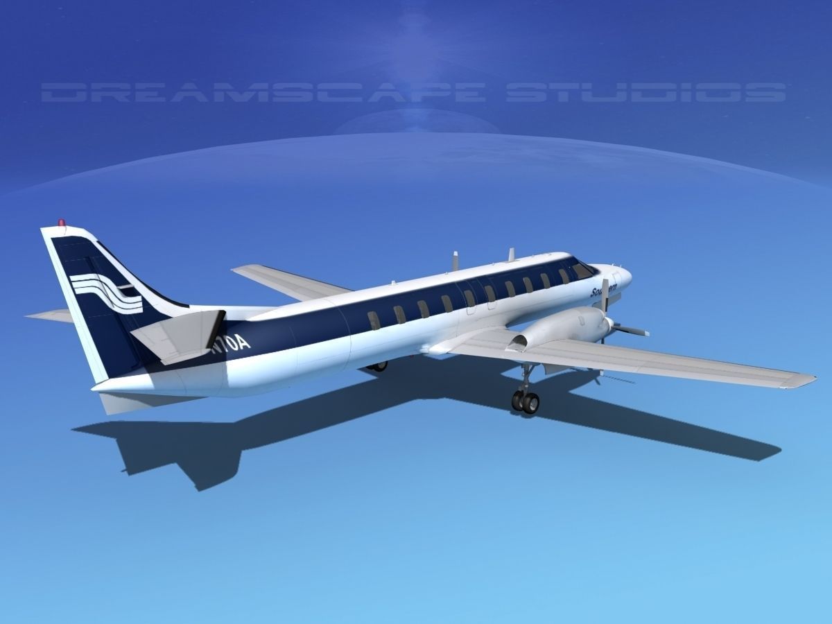 Swearingen SA226 Southern Airways 3D model_5