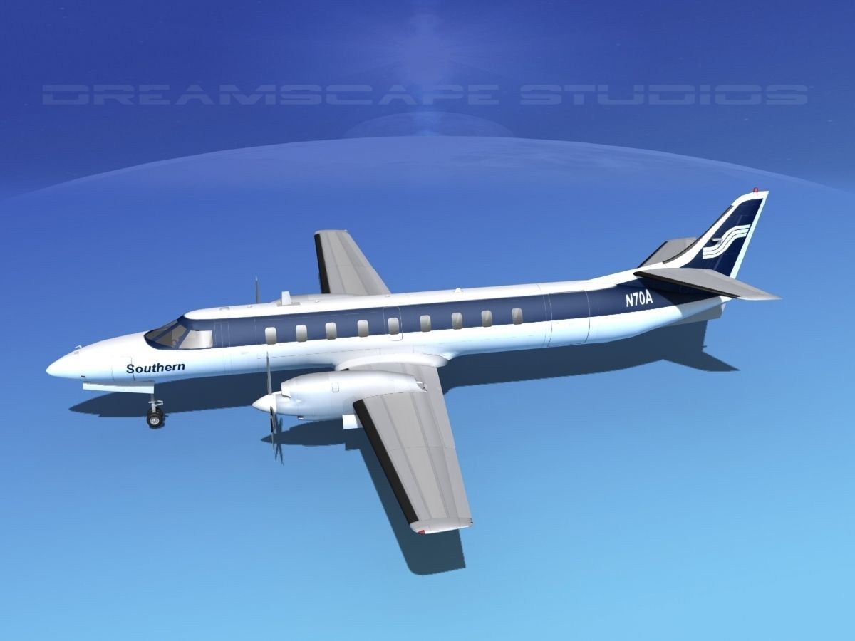 Swearingen SA226 Southern Airways 3D model_9