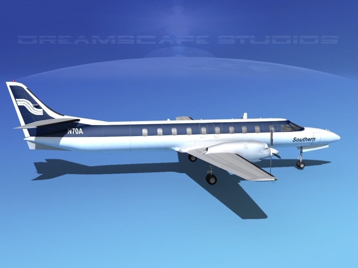 Swearingen SA226 Southern Airways 3D model_4