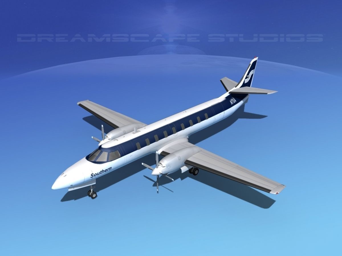 Swearingen SA226 Southern Airways 3D model_10