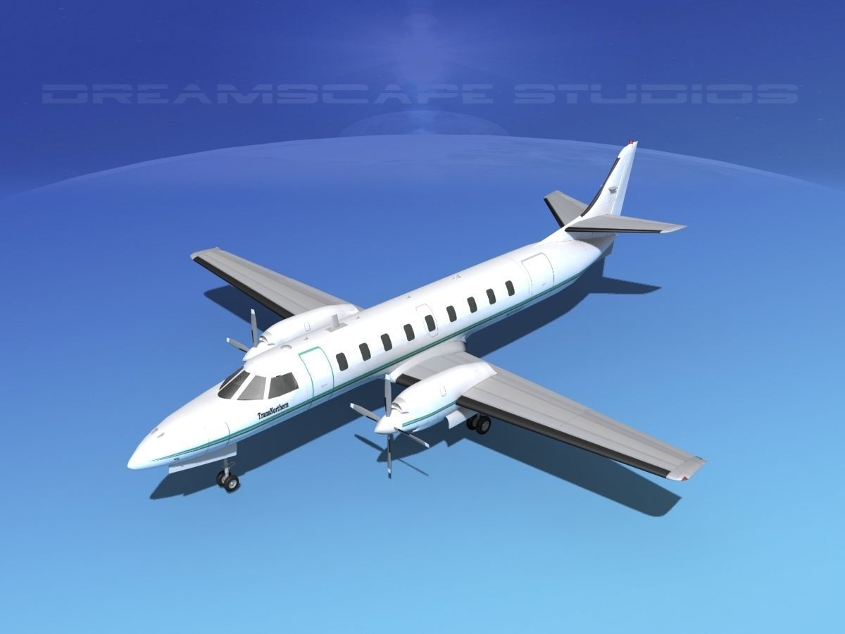 Swearingen SA226 Metroliner Trans Northern 3D model_10