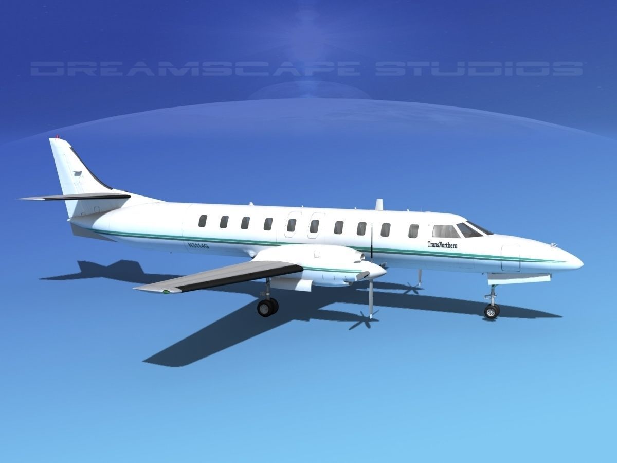 Swearingen SA226 Metroliner Trans Northern 3D model_3